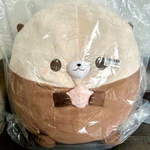 BNWT Jumbo Round Super Big Sea Otter Plushy (Toreba Exclusive)
